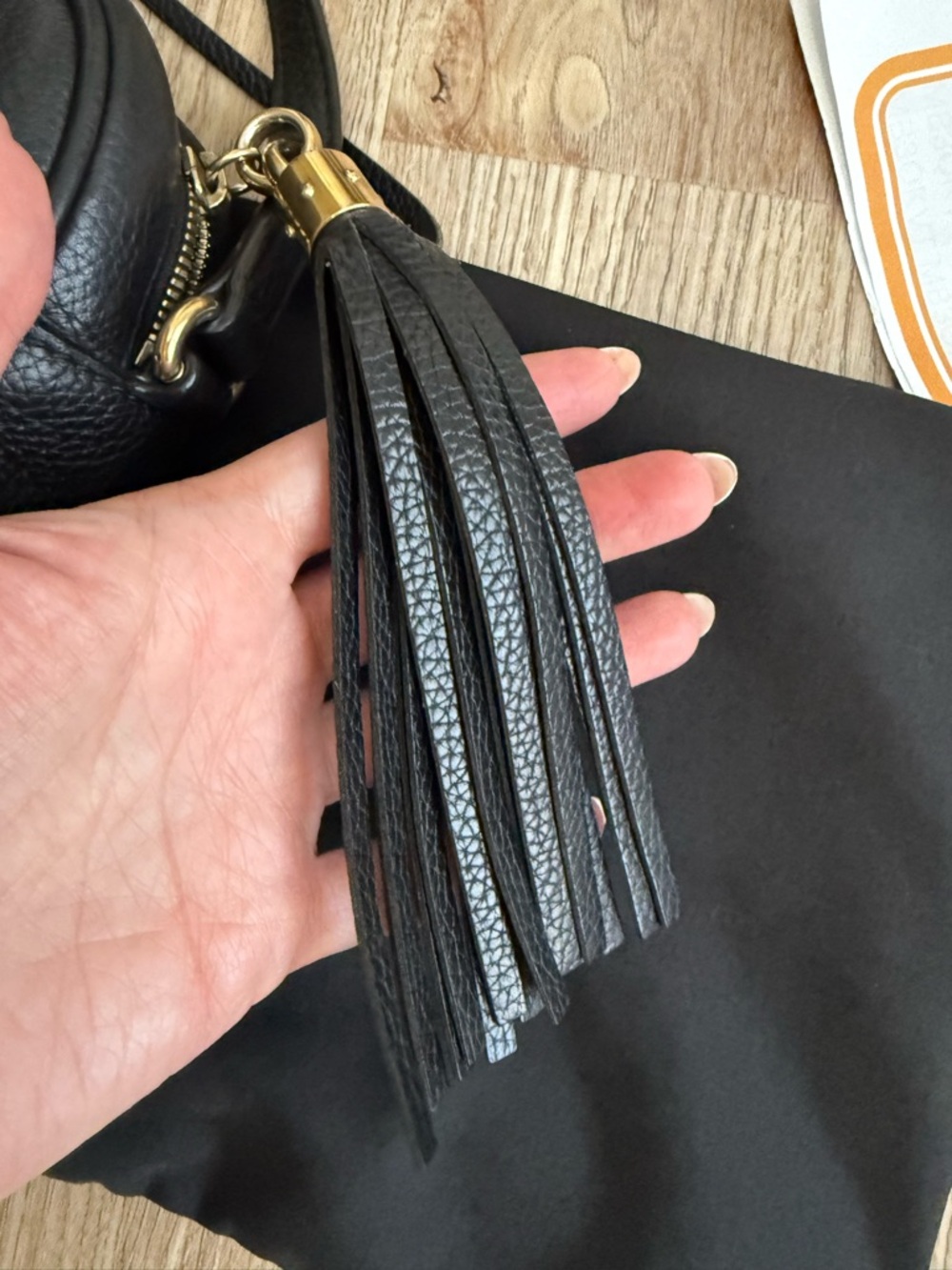 Gucci Black Soho Disco Leather Crossbody Bag - Picture 10 of 14